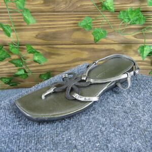 Aerosoles Women's Strappy Silver Leather Sz 6 Medium‎ Gently Used 2025